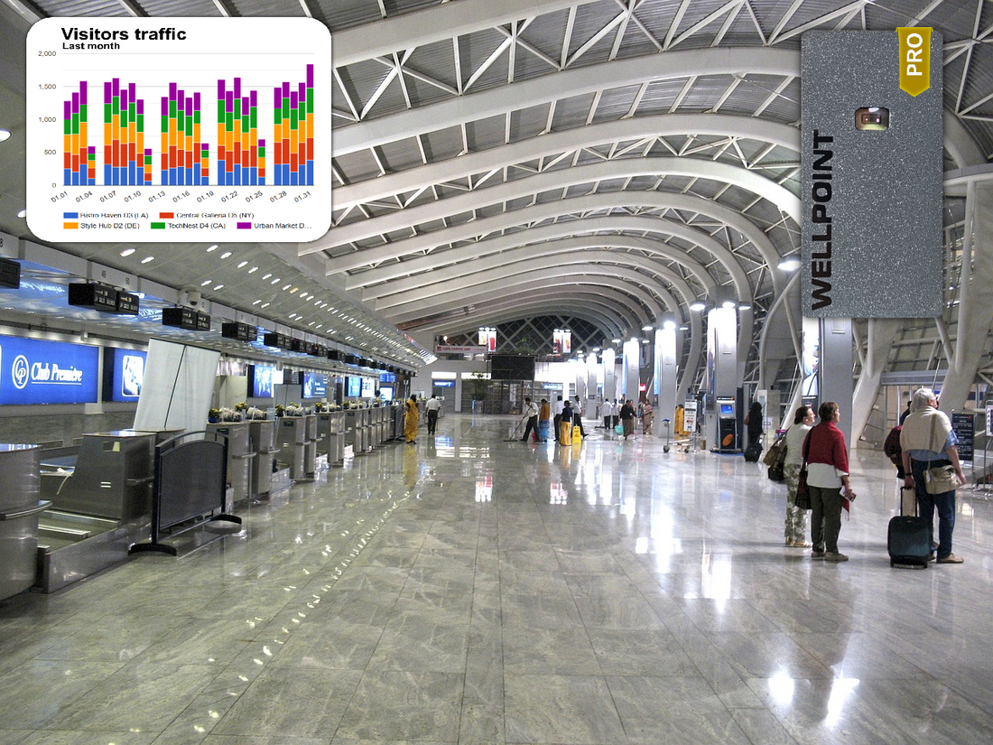 Airports and Wellpoint People Counters: Managing Passenger Traffic